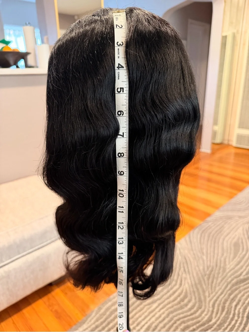 20” Natural Black Body Wave 13x6 HD Lace Front Human Hair Wig 200% Density #071